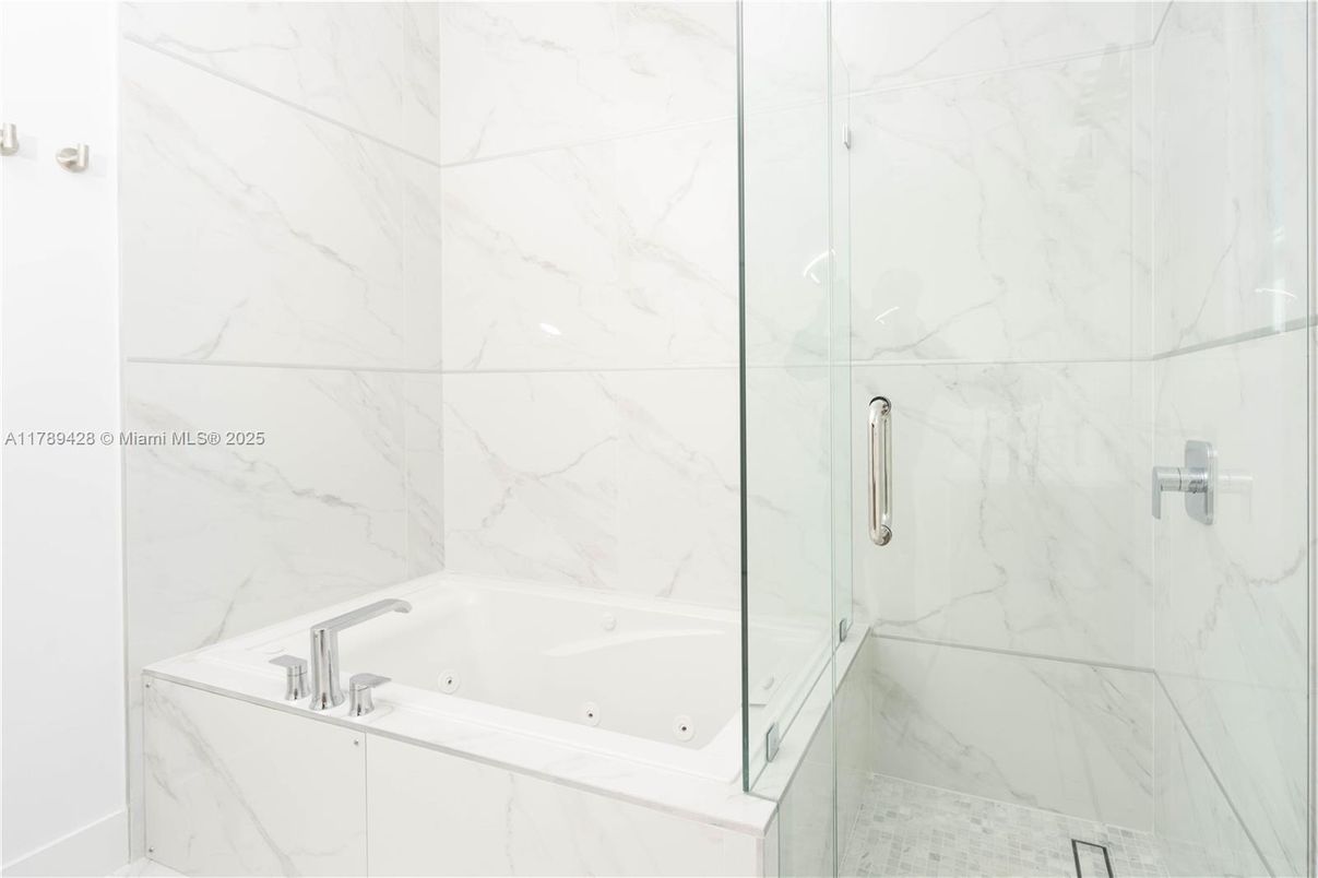 Bathroom, Glass Shower, Interior, Marble Walls