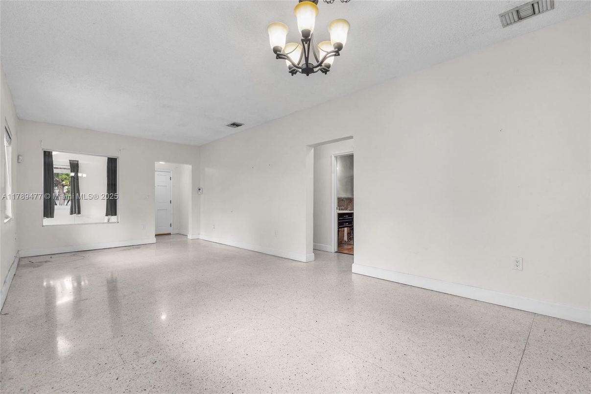 Chandelier, Empty room, Interior