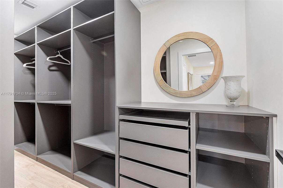 Interior, Walk-in Closets, Wood Texture Flooring