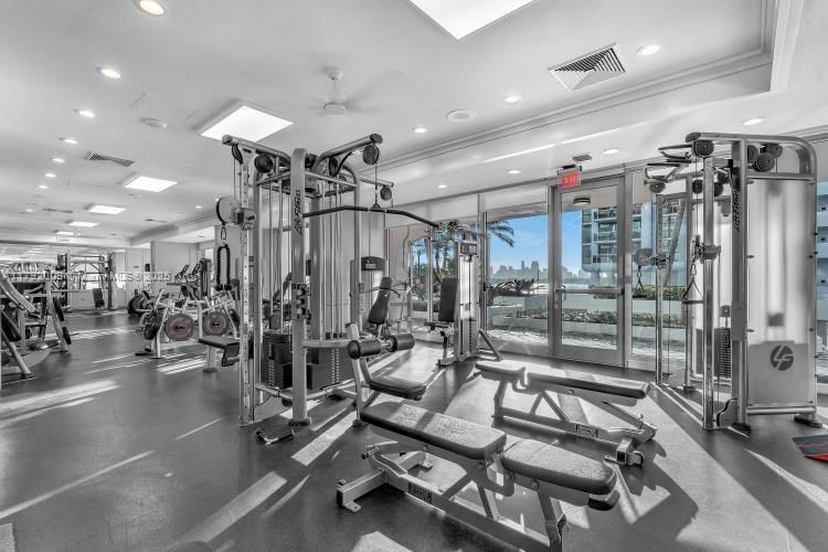 Fitness Equipment, Gym, Interior, Recessed Lighting