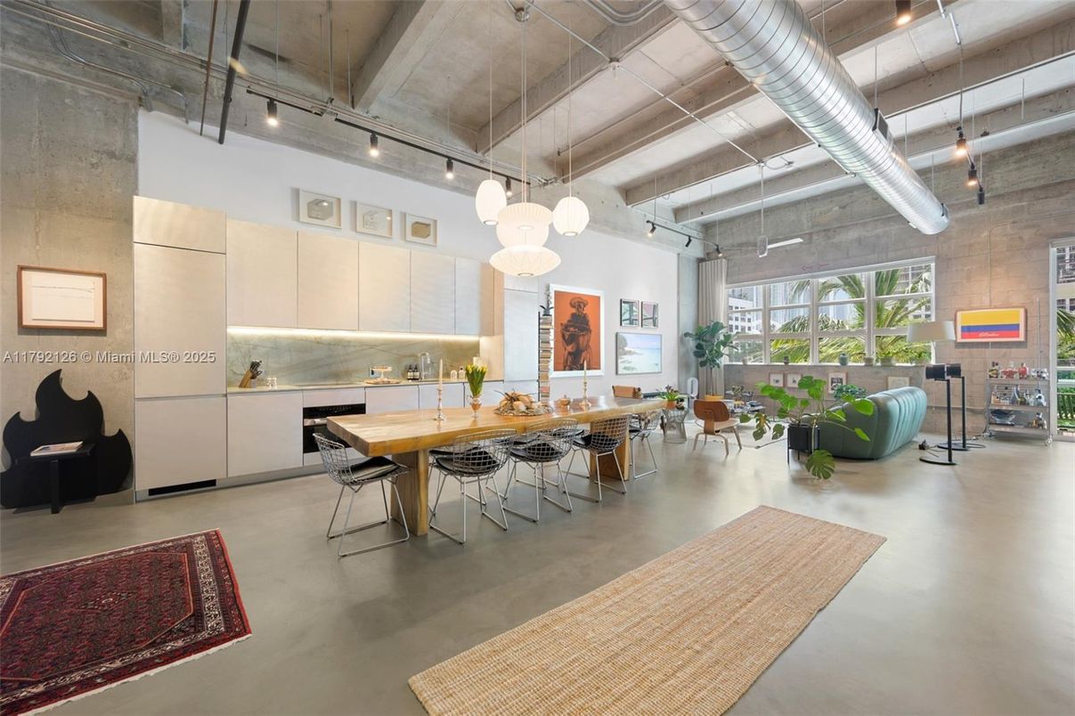 Dining room, Interior, Kitchen, Living room, Pendant Lights