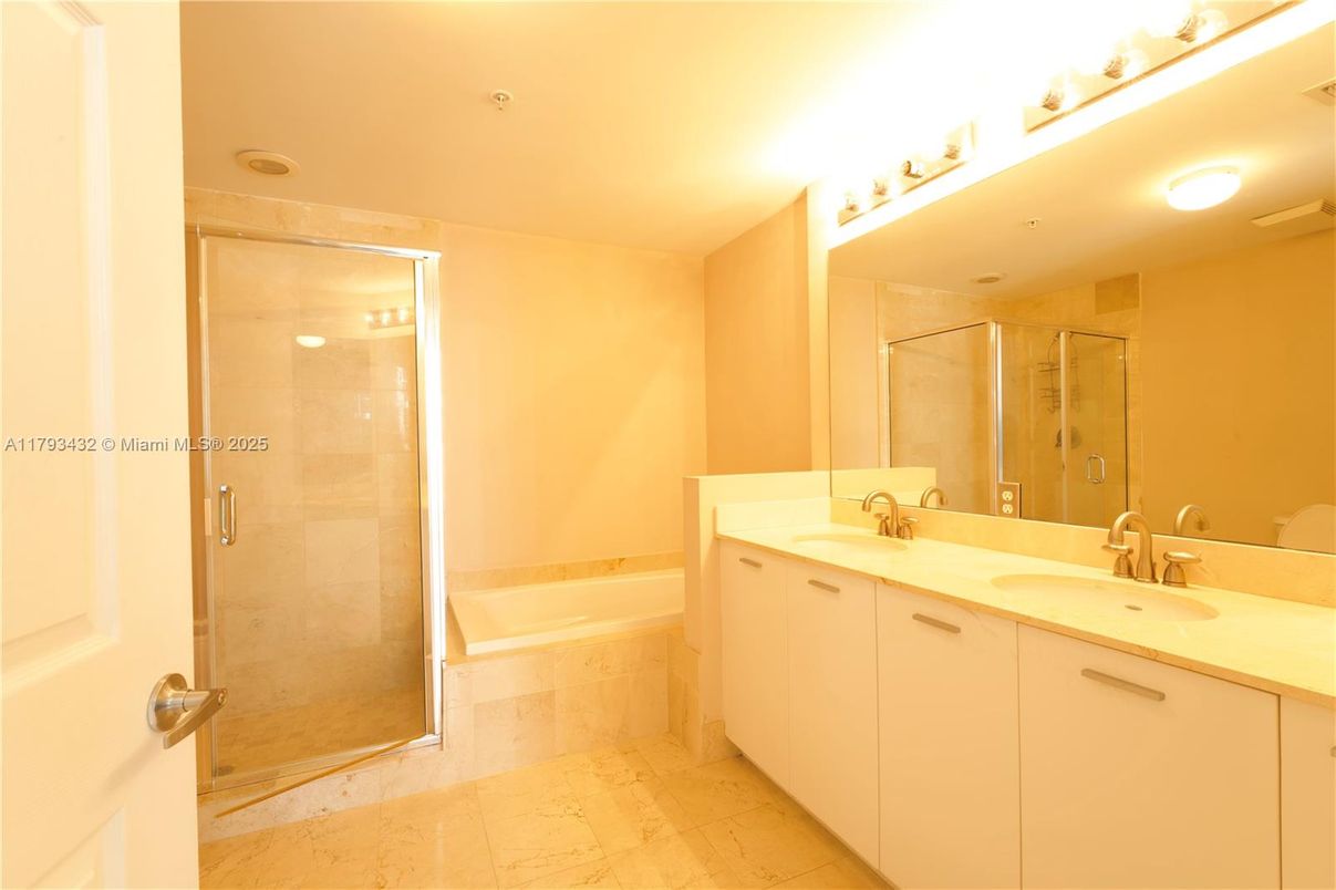 Bathroom, Dual Sink Vanities, Glass Shower, Interior