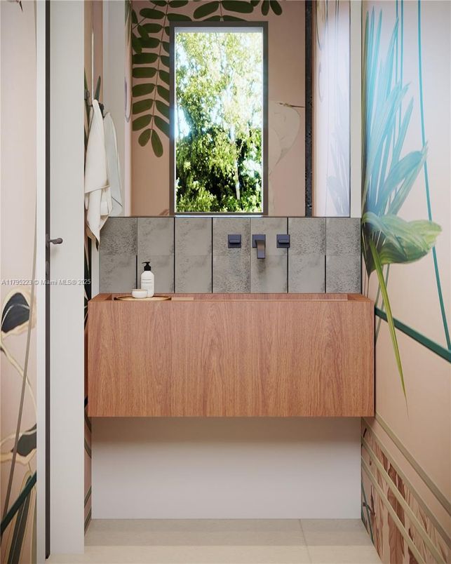 Bathroom, Interior, Recessed Lighting