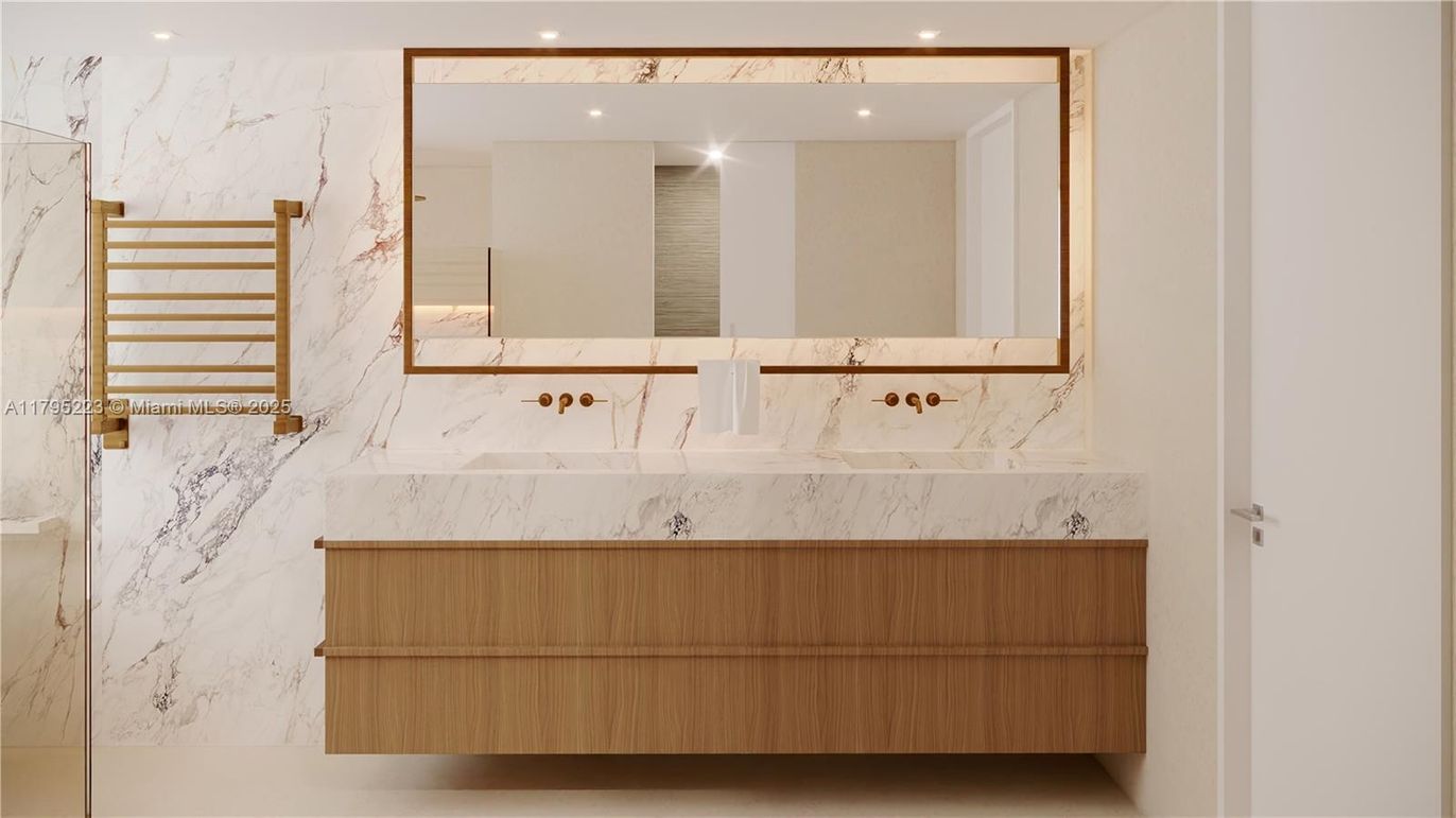 Bathroom, Free Standing Baths, Glass Shower, Interior, Marble Walls, Recessed Lighting