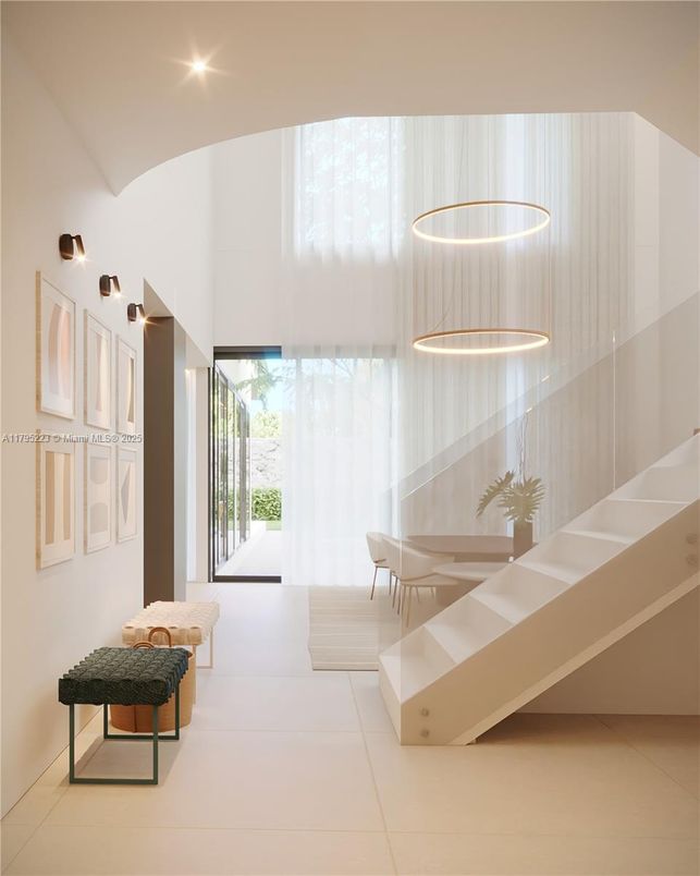 Dining room, Interior, Pendant Lights, Recessed Lighting