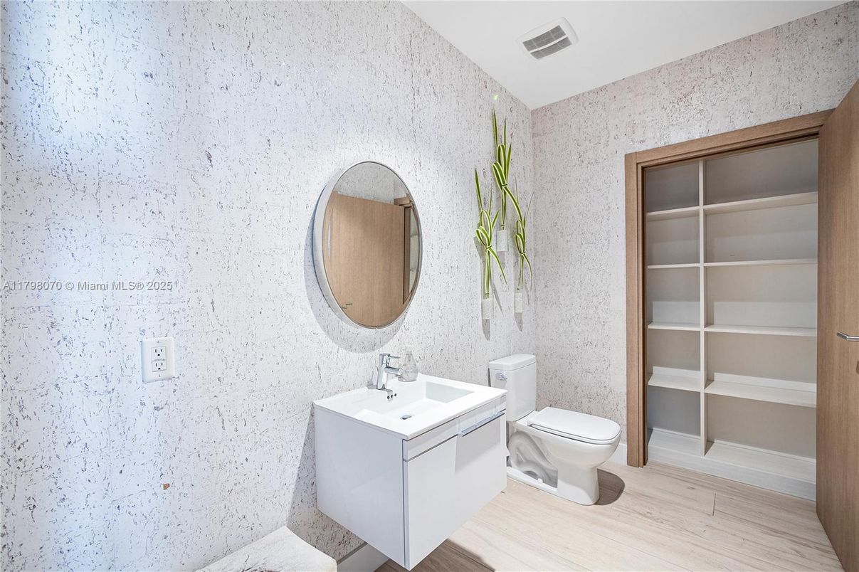 Bathroom, Interior, Wood Texture Flooring
