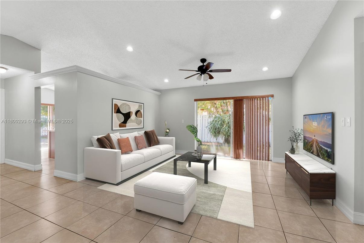 Interior, Living room, Recessed Lighting