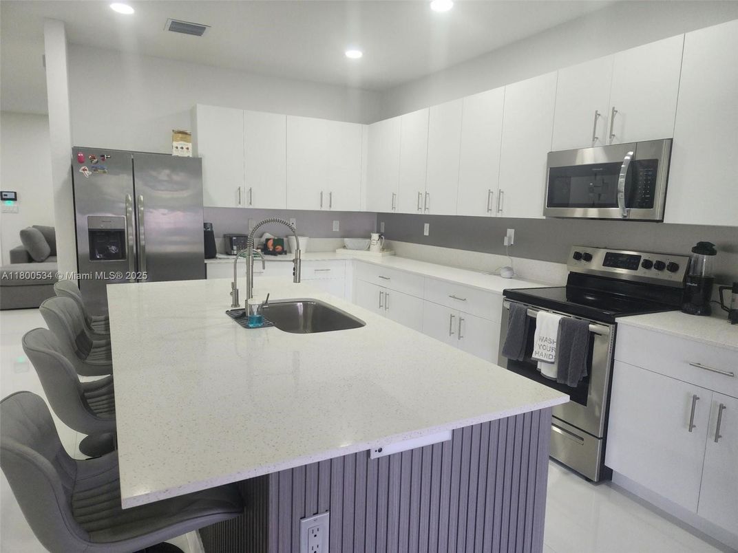 Interior, Kitchen, Recessed Lighting, Stainless Steel Appliances