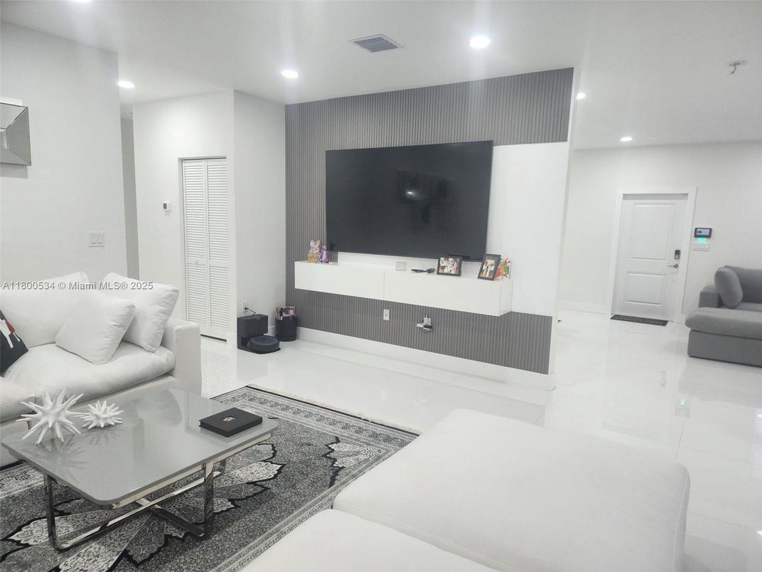 Interior, Living room, Recessed Lighting