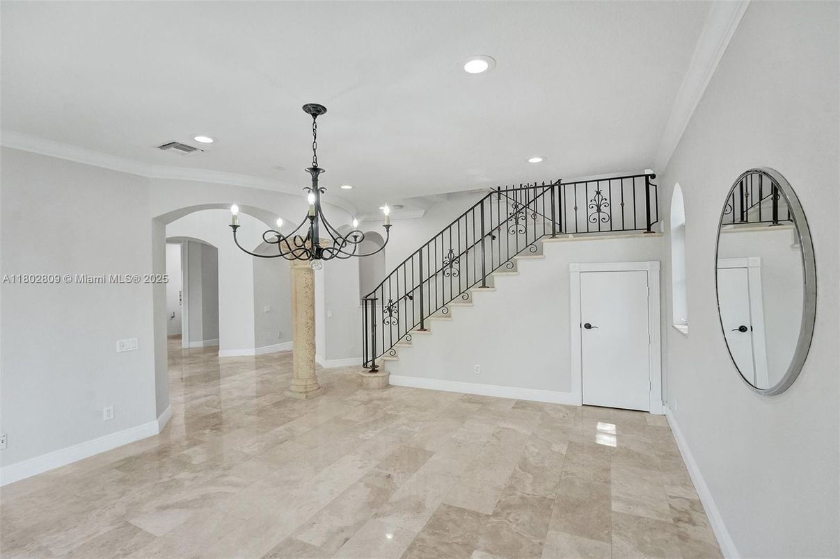 Chandelier, Interior, Recessed Lighting
