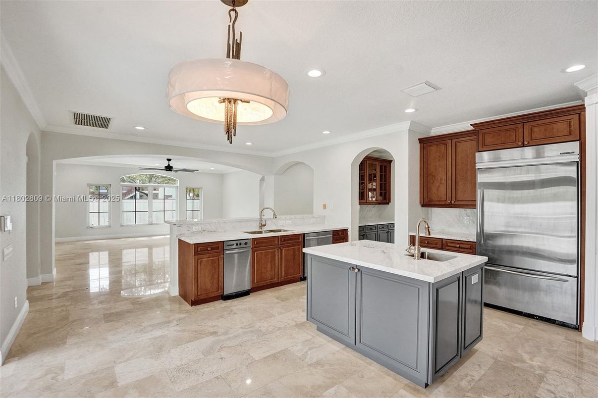 Interior, Kitchen, Recessed Lighting, Stainless Steel Appliances