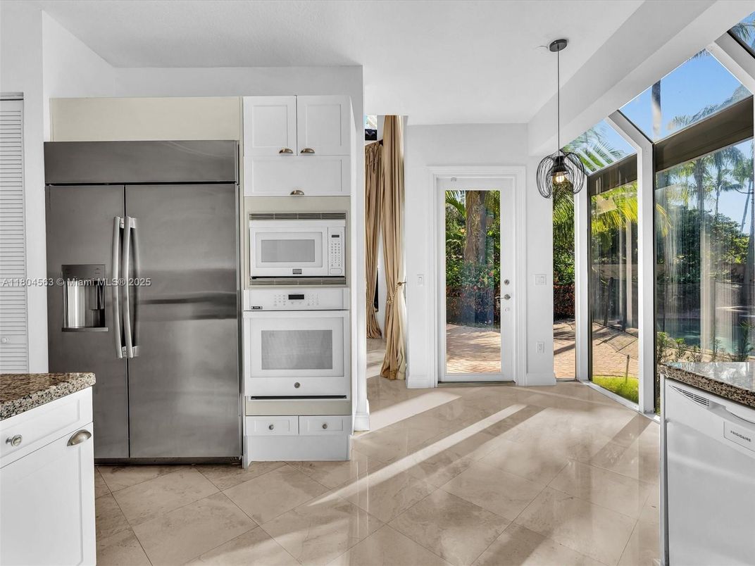 Interior, Kitchen, Pendant Lights, Stainless Steel Appliances, Sun Room