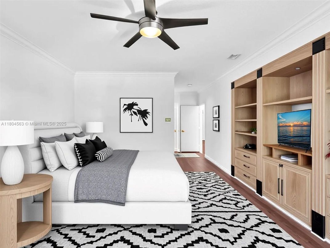 Bedroom, Interior, Wood Texture Flooring