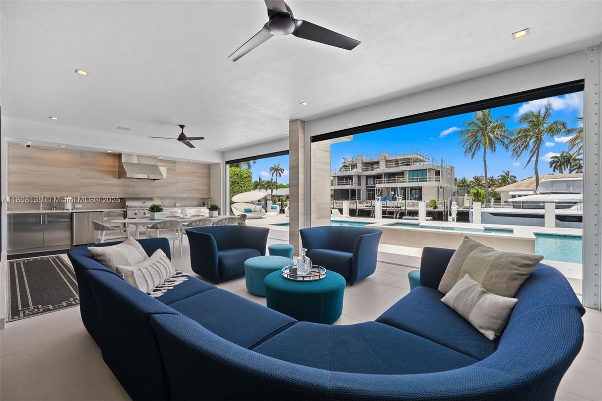 Dining room, Interior, Kitchen, Living room, Recessed Lighting, Stainless Steel Appliances, Water