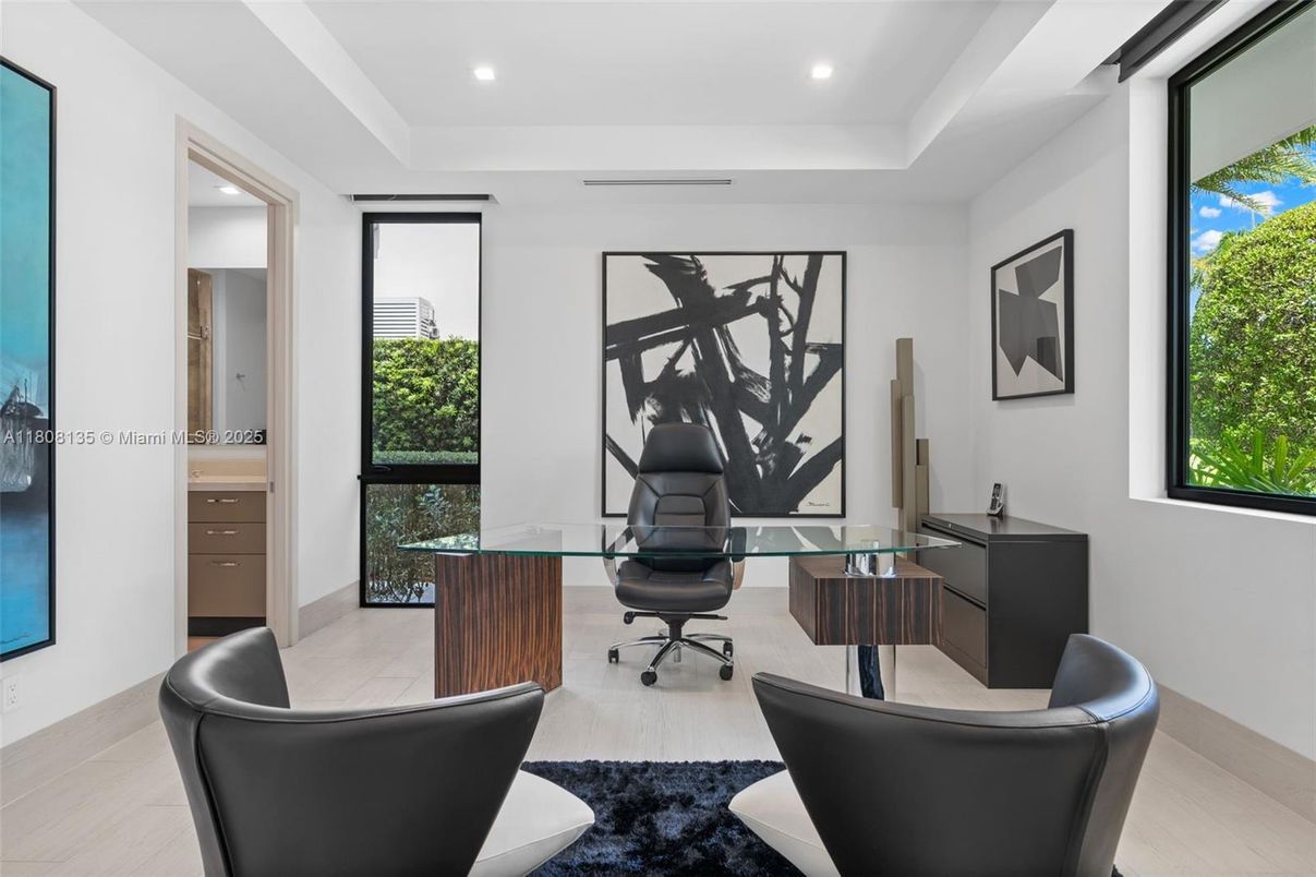 Home Office, Interior, Recessed Lighting