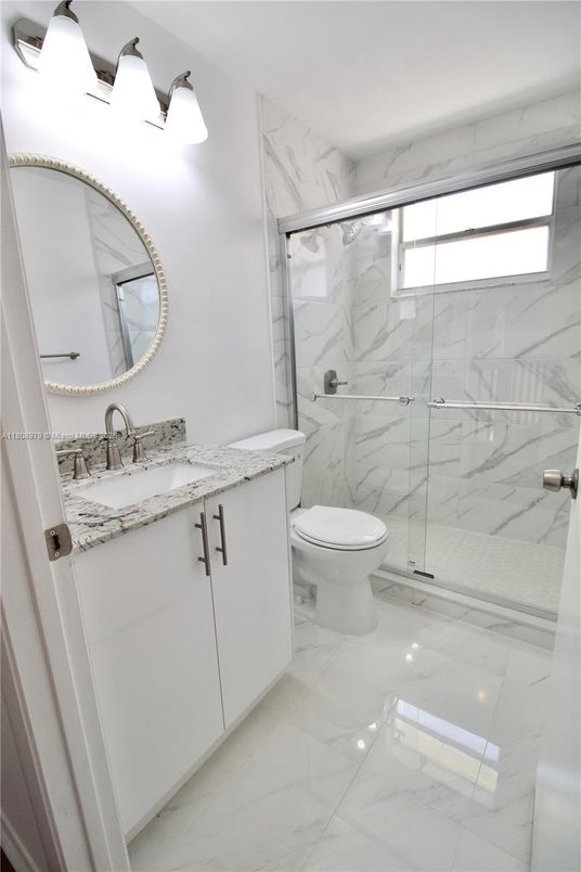 Bathroom, Glass Shower, Interior, Marble, Marble Walls