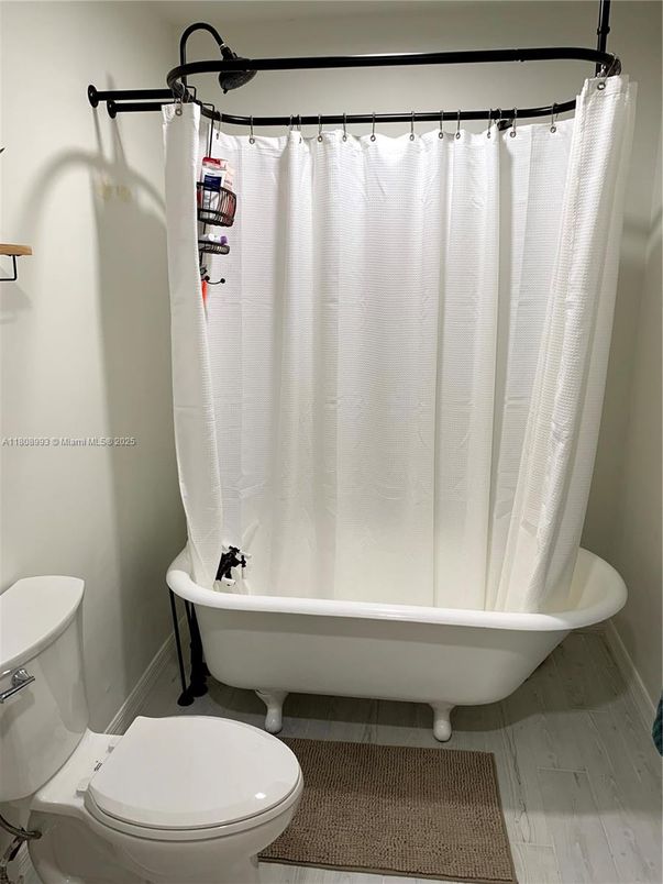 Bathroom, Free Standing Baths, Interior, Wood Texture Flooring
