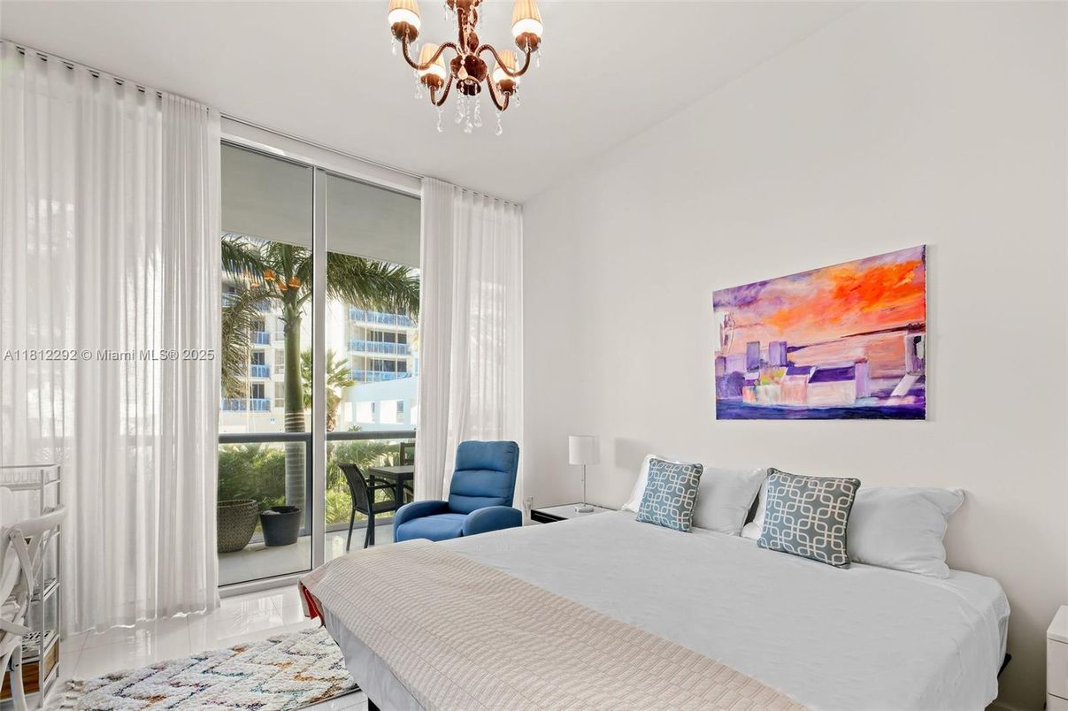 Bedroom, Chandelier, Interior