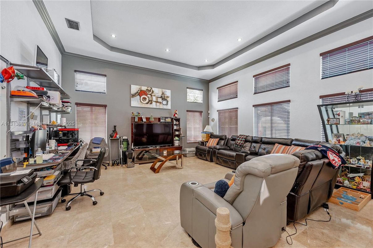 Home Office, Interior, Living room, Recessed Lighting