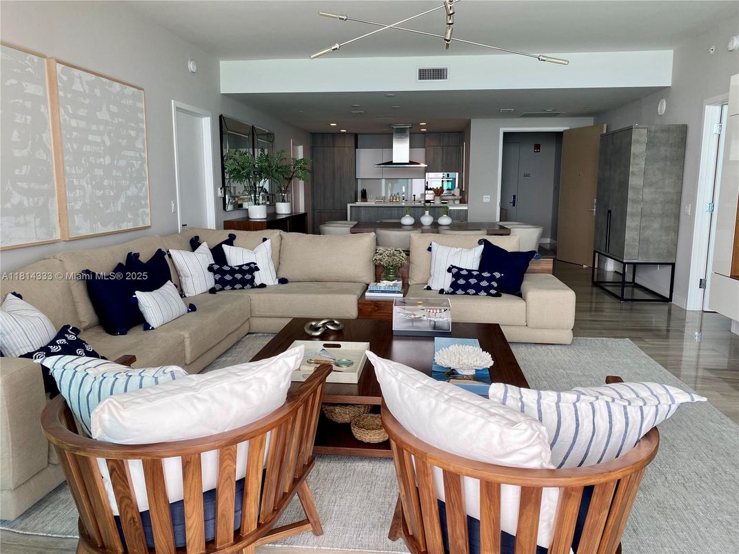 Interior, Kitchen, Living room, Recessed Lighting