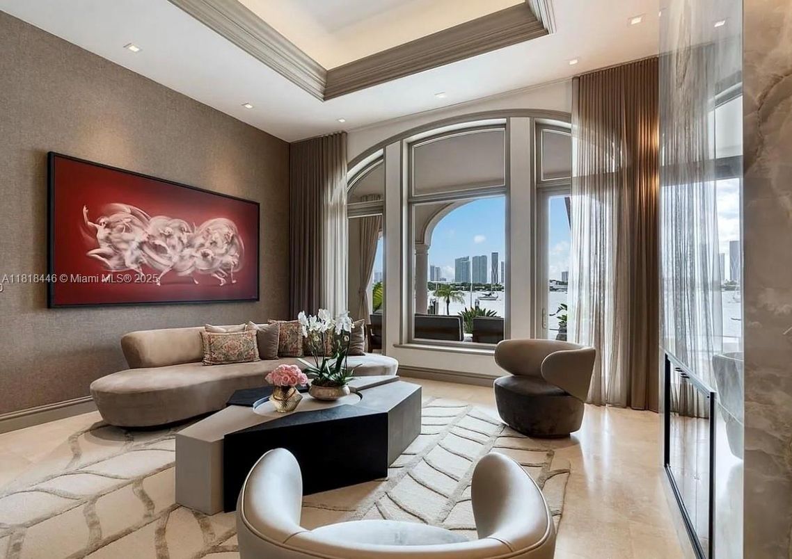 Interior, Living room, Recessed Lighting