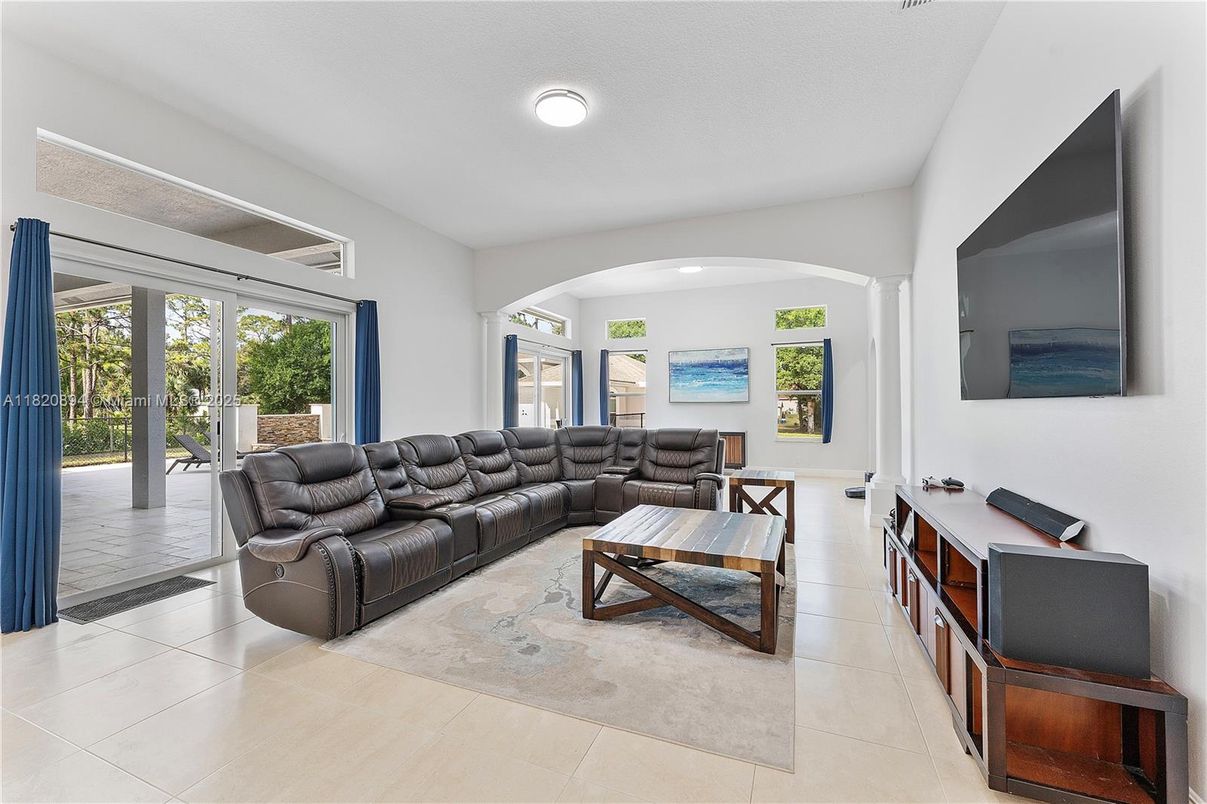 Interior, Living room, Recessed Lighting