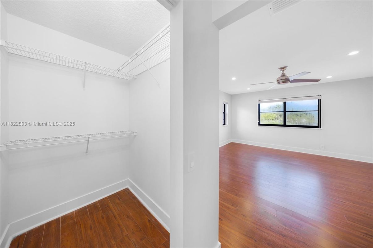 Interior, Recessed Lighting, Walk-in Closets, Wood Texture Flooring