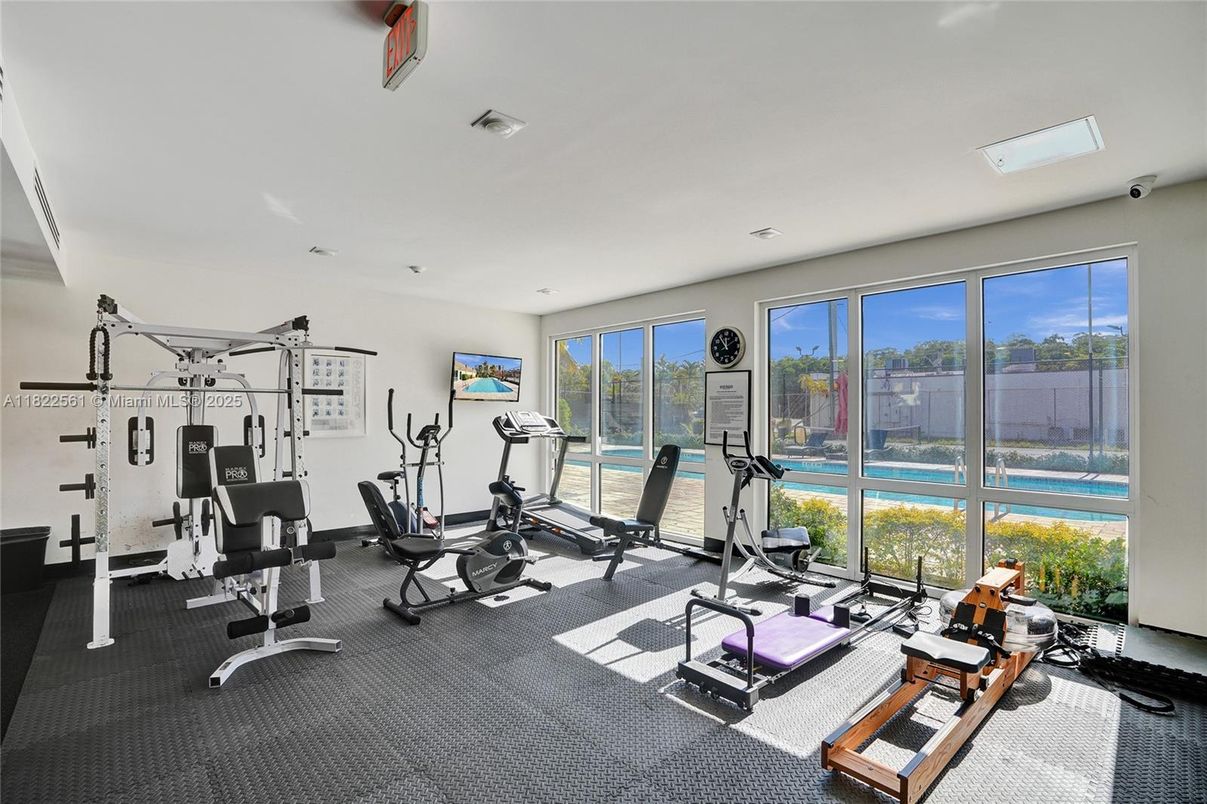Fitness Equipment, Interior, Recessed Lighting