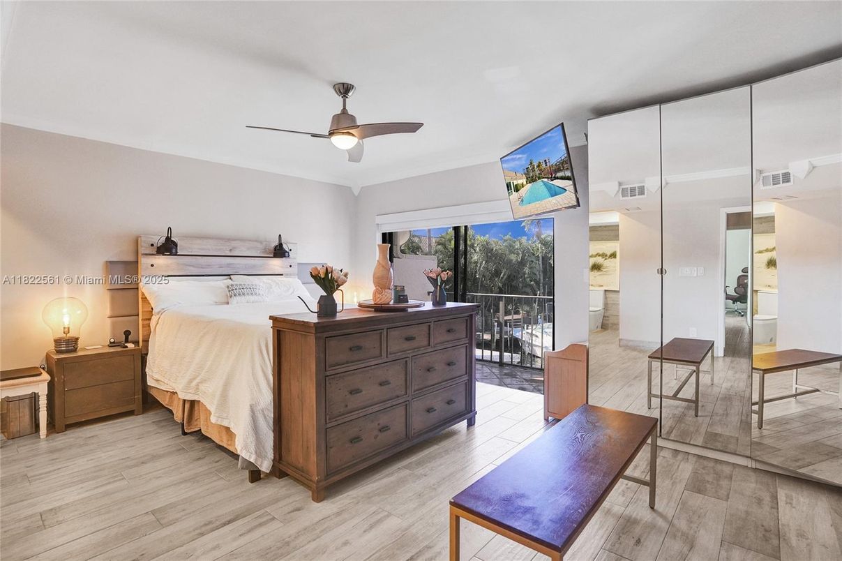 Bedroom, Interior, Wood Texture Flooring