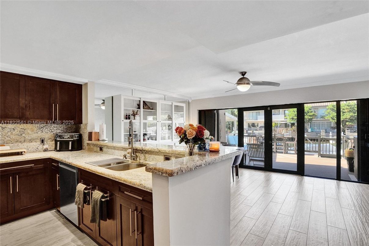 Interior, Kitchen, Wood Texture Flooring