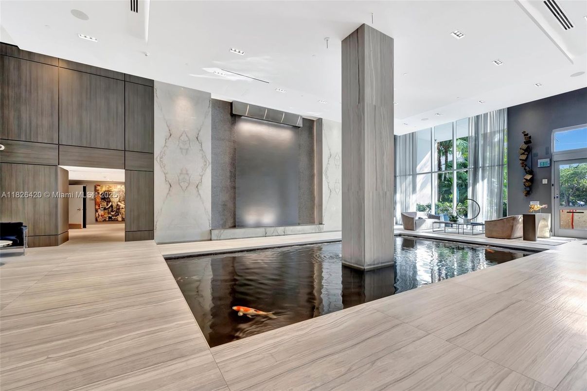 Interior, Marble Walls, Pool, Recessed Lighting