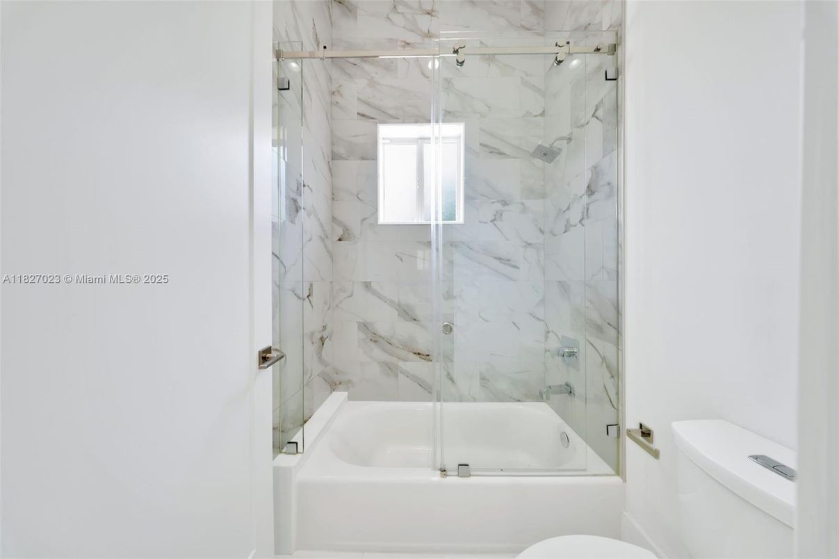 Bathroom, Glass Shower, Interior, Marble Walls