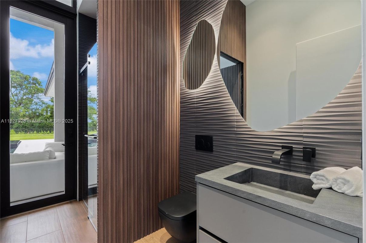 Bathroom, Interior, Wood Texture Flooring
