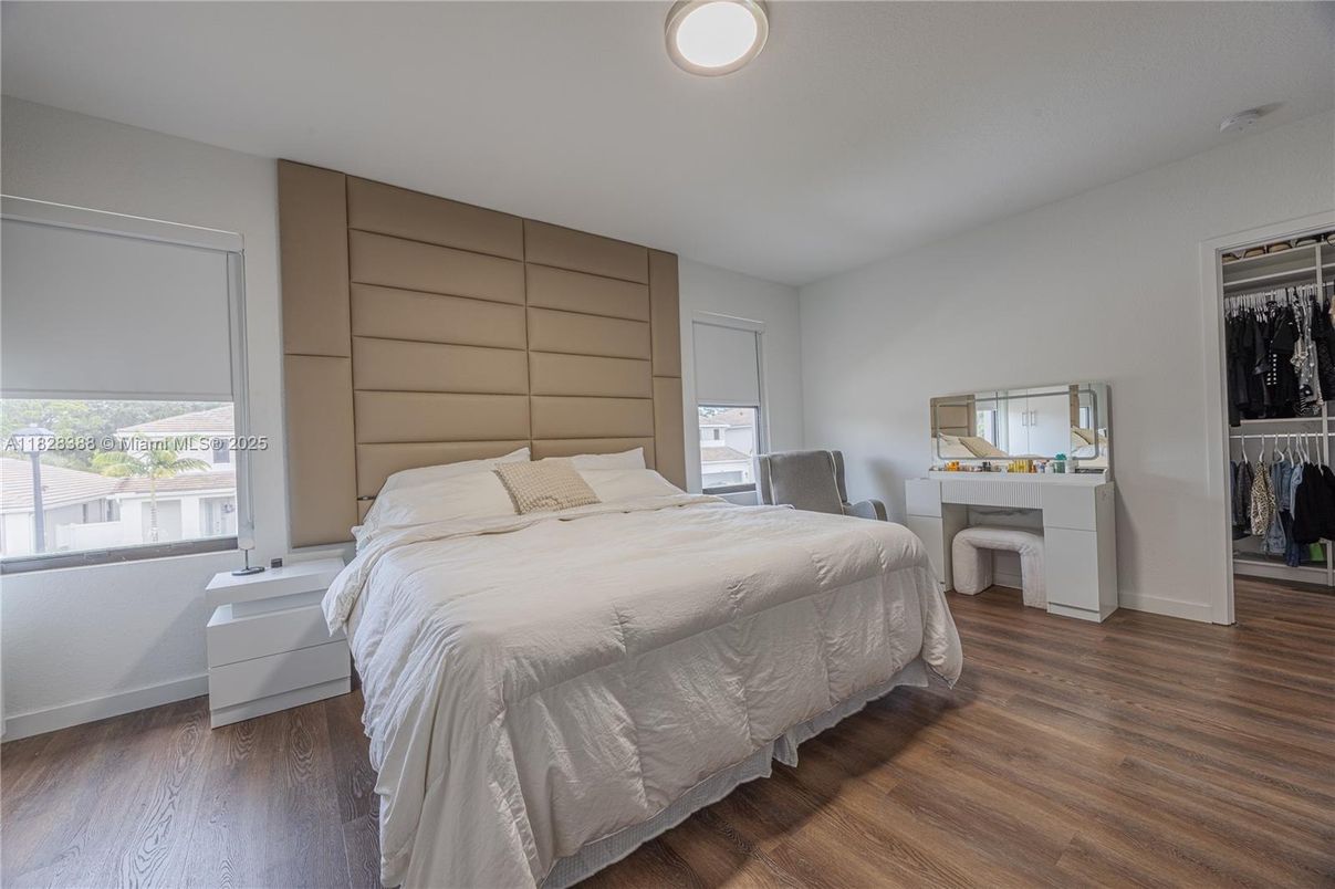Bedroom, Interior, Wood Texture Flooring