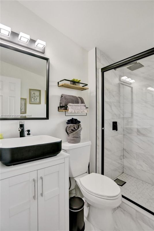 Bathroom, Glass Shower, Interior, Marble, Marble Walls