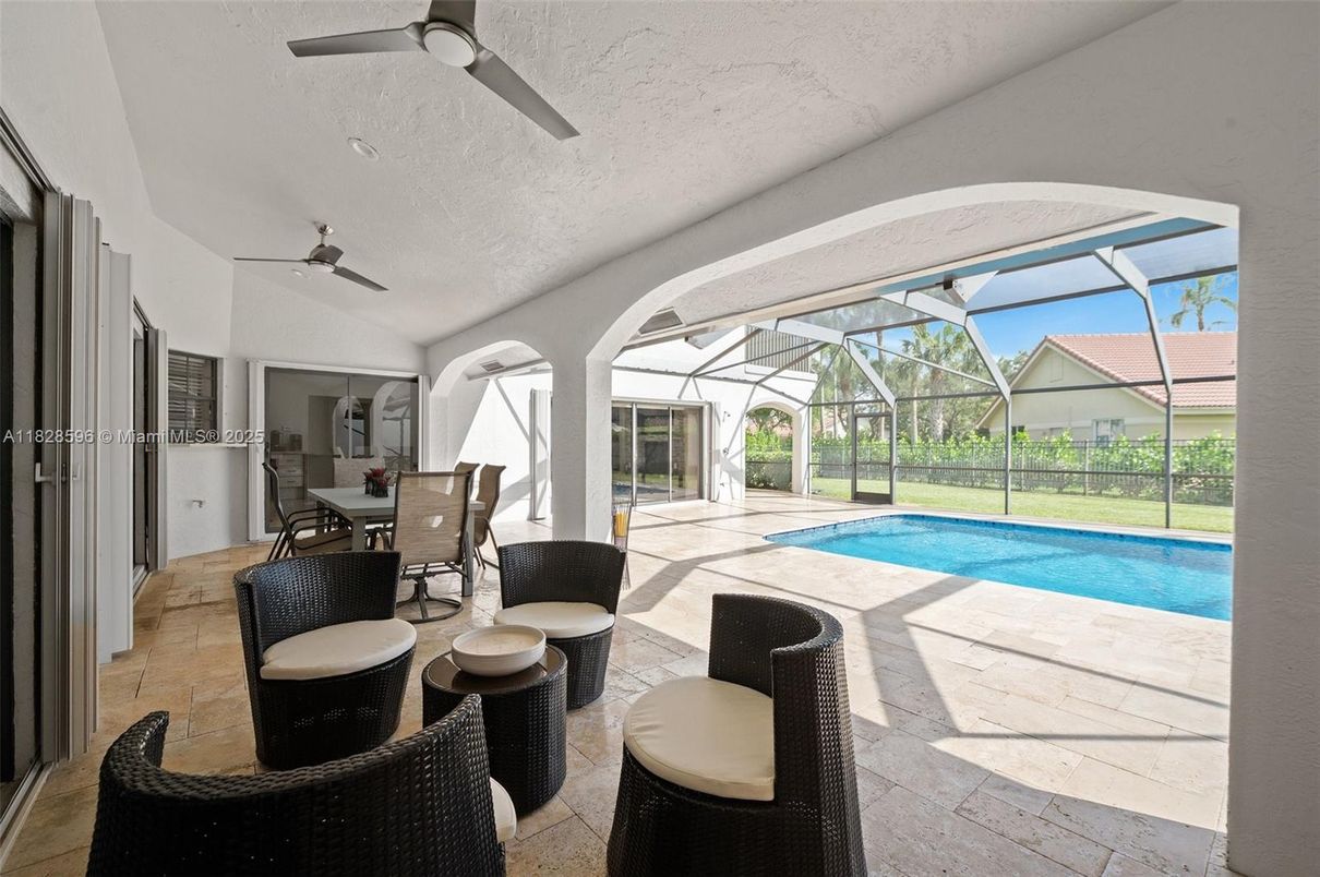 Dining room, Glass Ceilings, Interior, Pool, Sun Room
