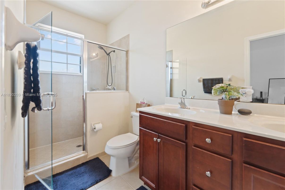 Bathroom, Dual Sink Vanities, Glass Shower, Interior