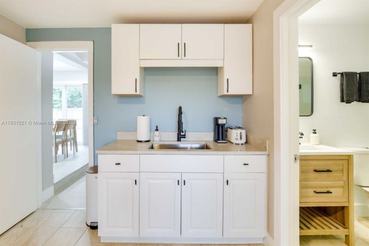 Bathroom, Dual Sink Vanities, Interior, Wood Texture Flooring