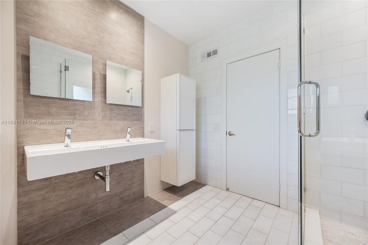 Bathroom, Dual Sink Vanities, Glass Shower, Interior