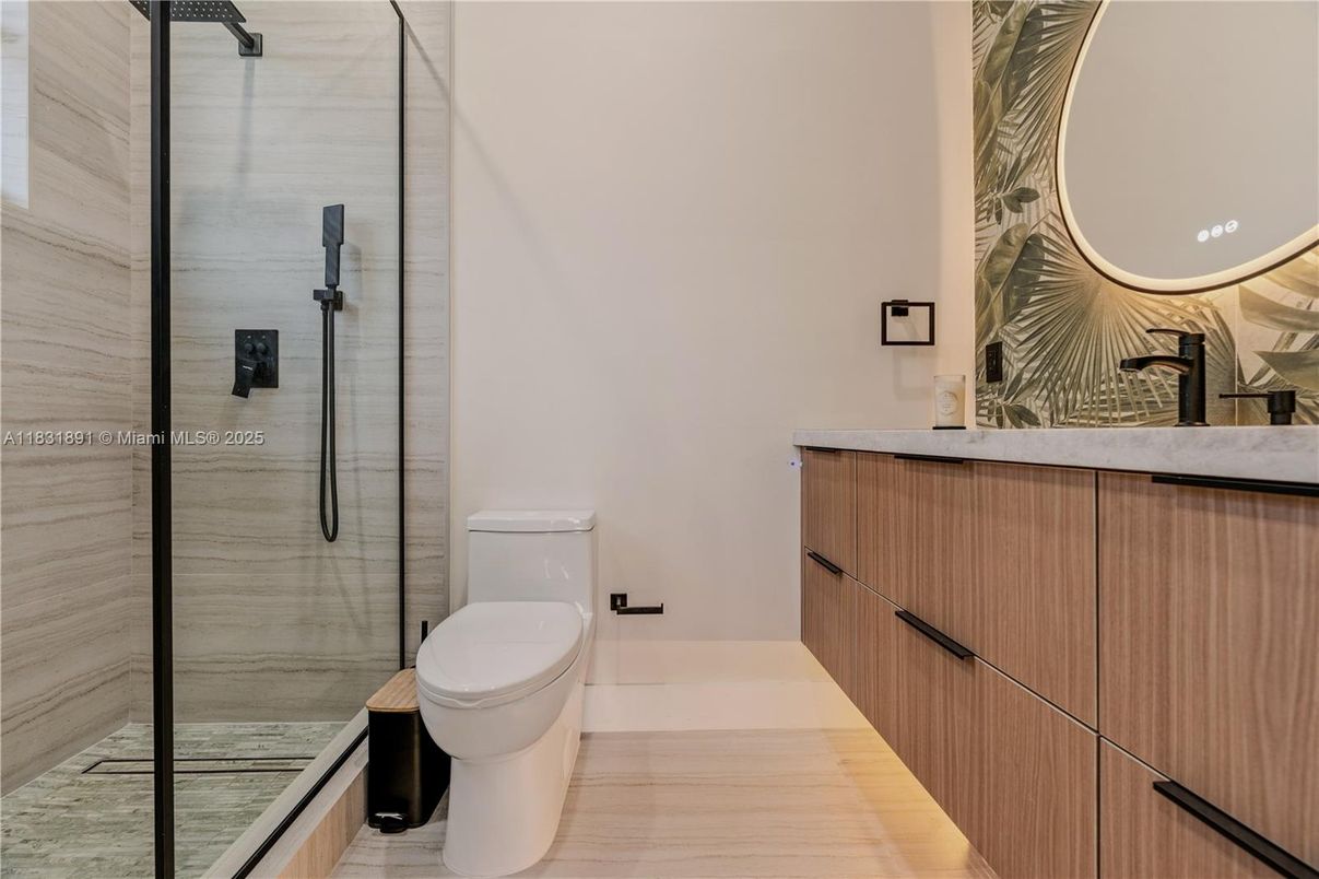 Bathroom, Glass Shower, Interior