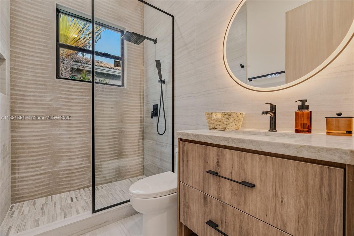 Bathroom, Glass Shower, Interior