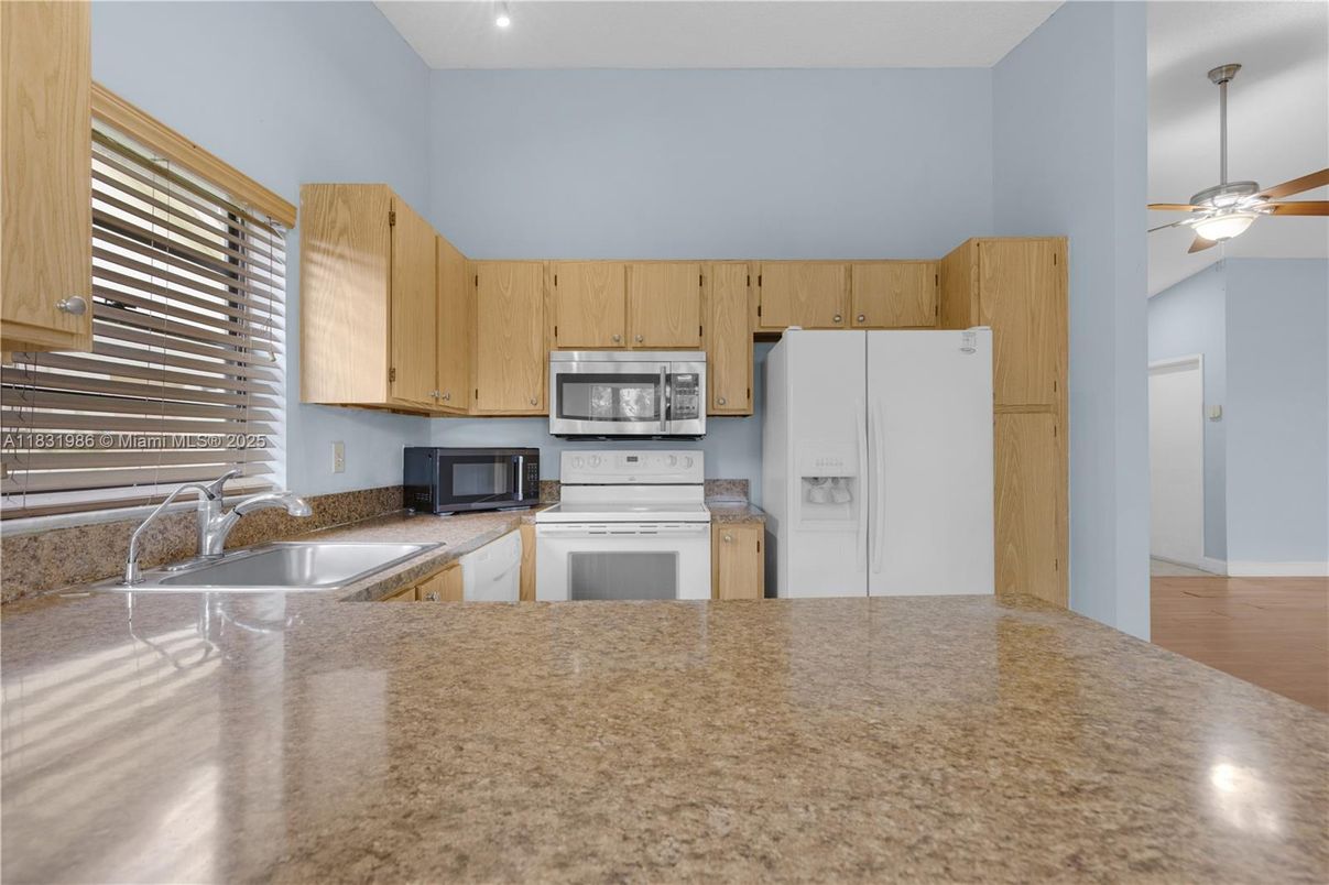 Interior, Kitchen, Wood Texture Flooring
