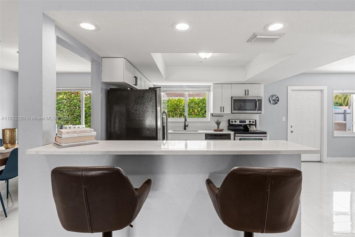 Interior, Kitchen, Recessed Lighting, Stainless Steel Appliances