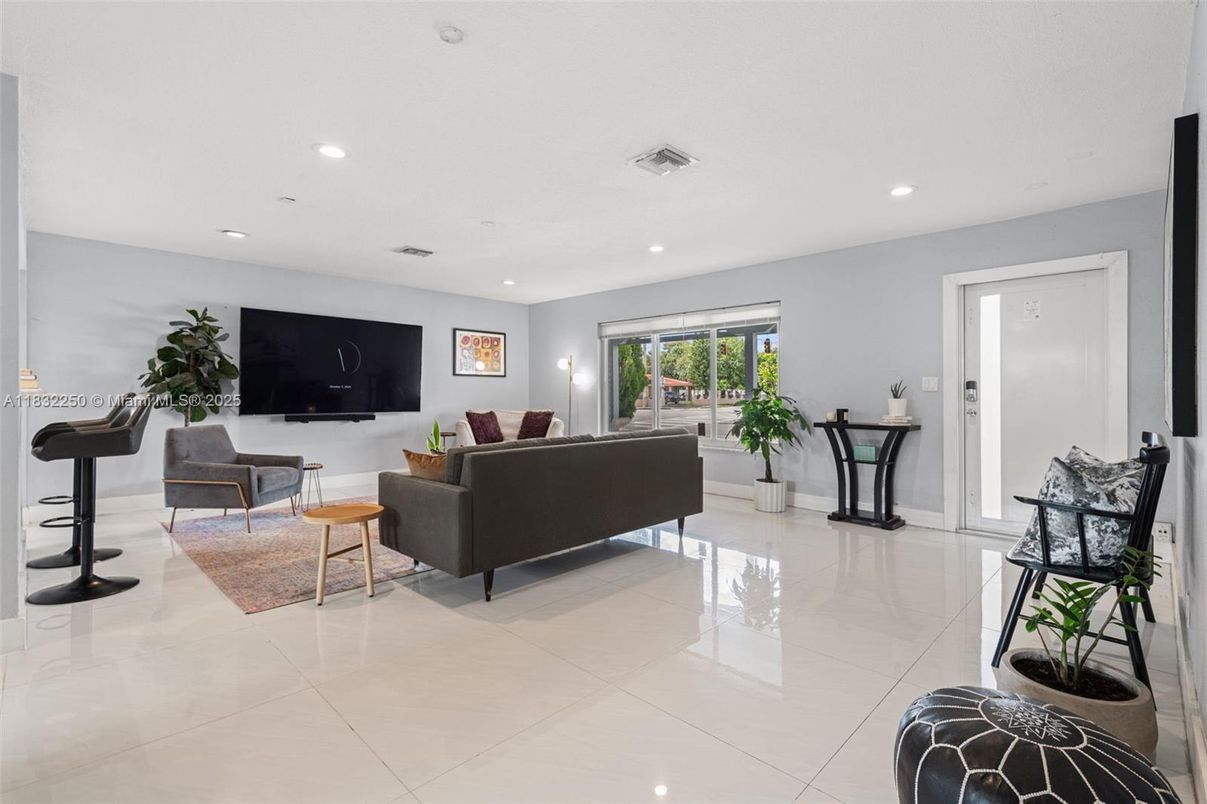 Interior, Living room, Recessed Lighting