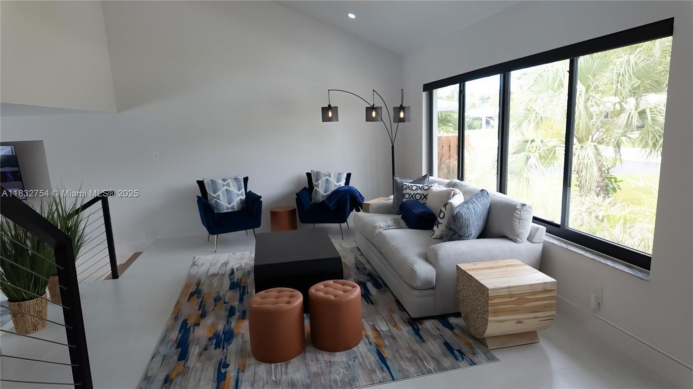 Interior, Living room, Recessed Lighting