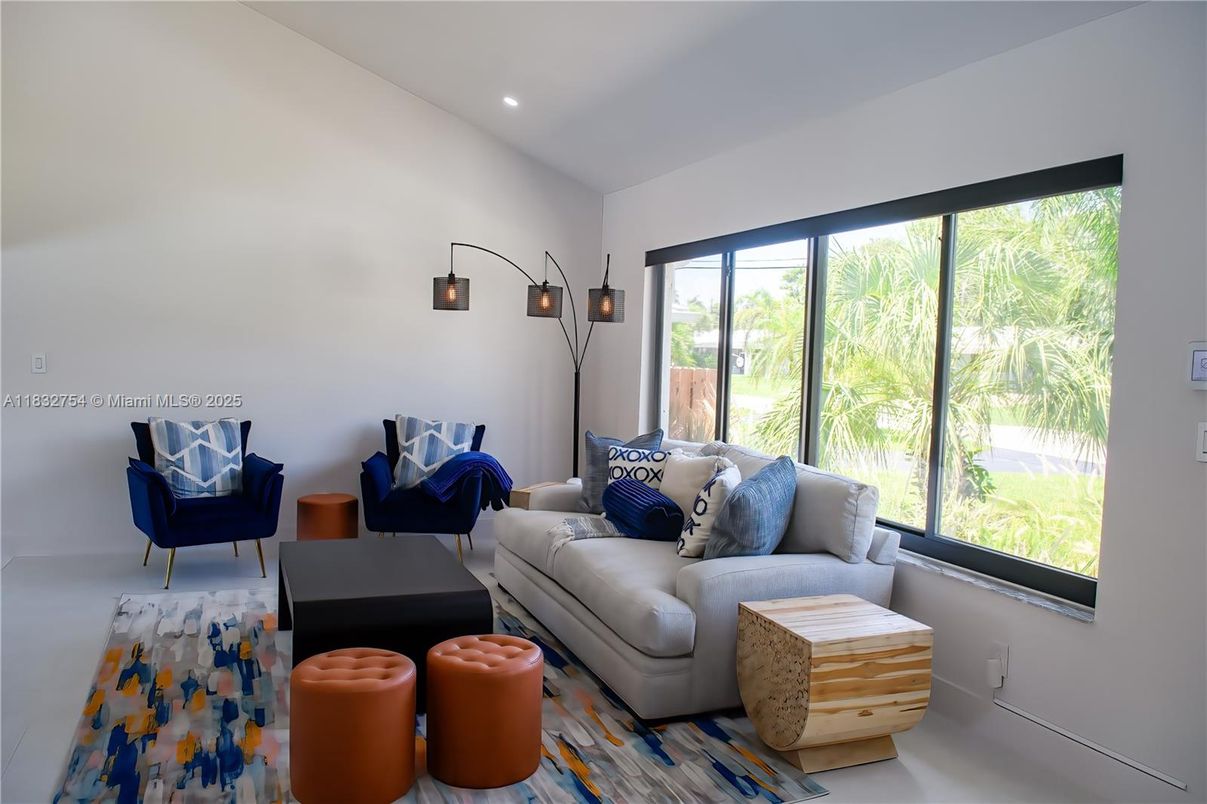 Interior, Living room, Recessed Lighting