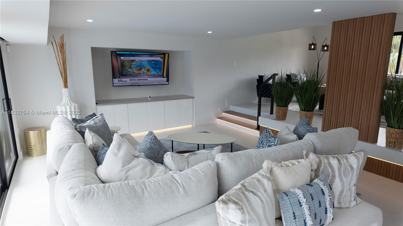 Interior, Living room, Recessed Lighting