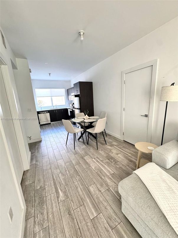Dining room, Interior, Wood Texture Flooring