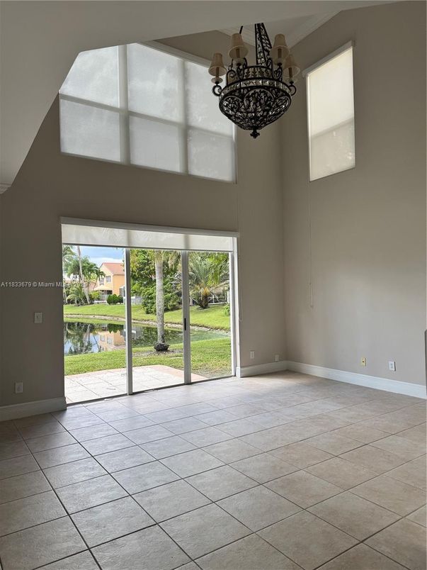 Chandelier, Empty room, Interior, Water