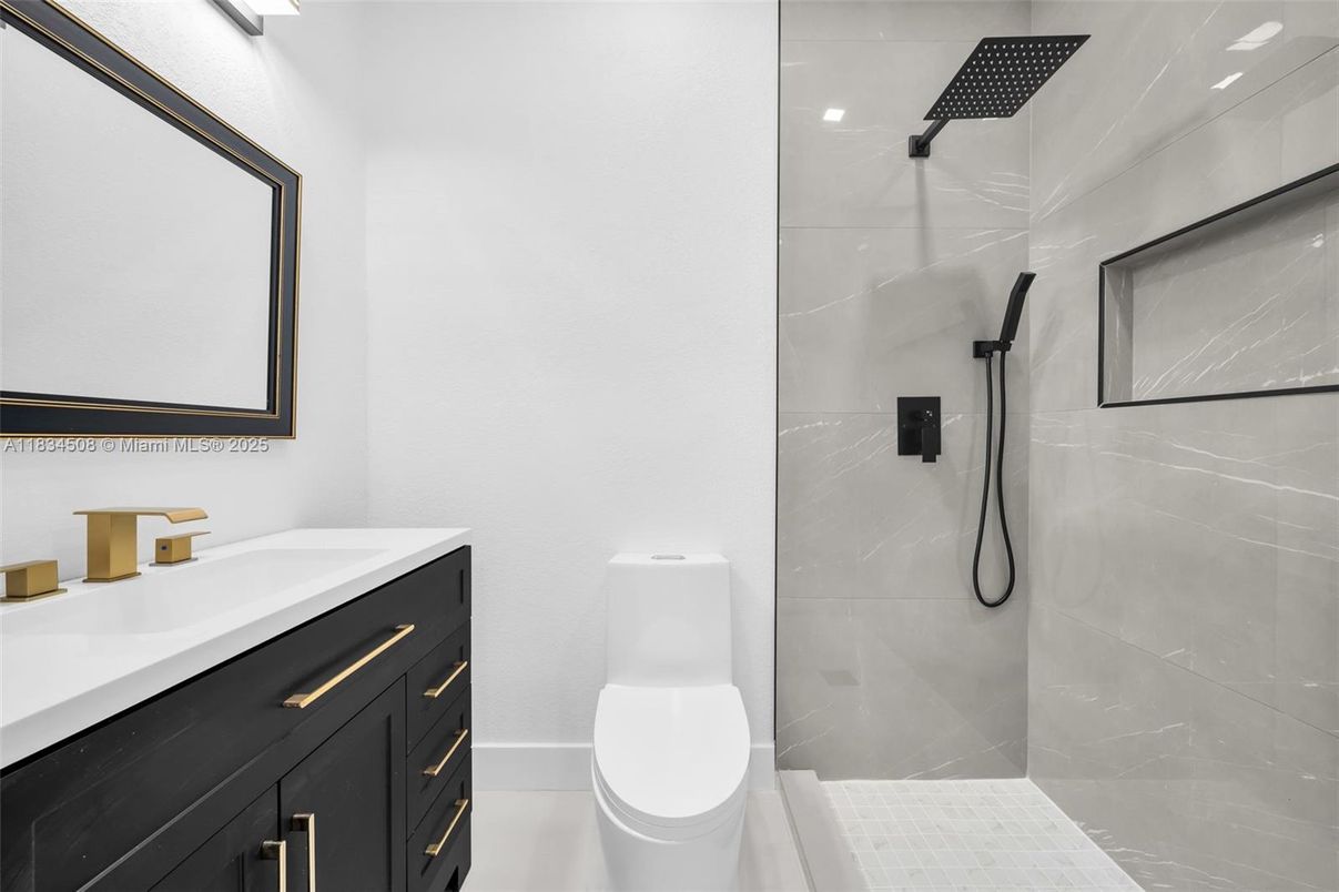 Bathroom, Glass Shower, Interior